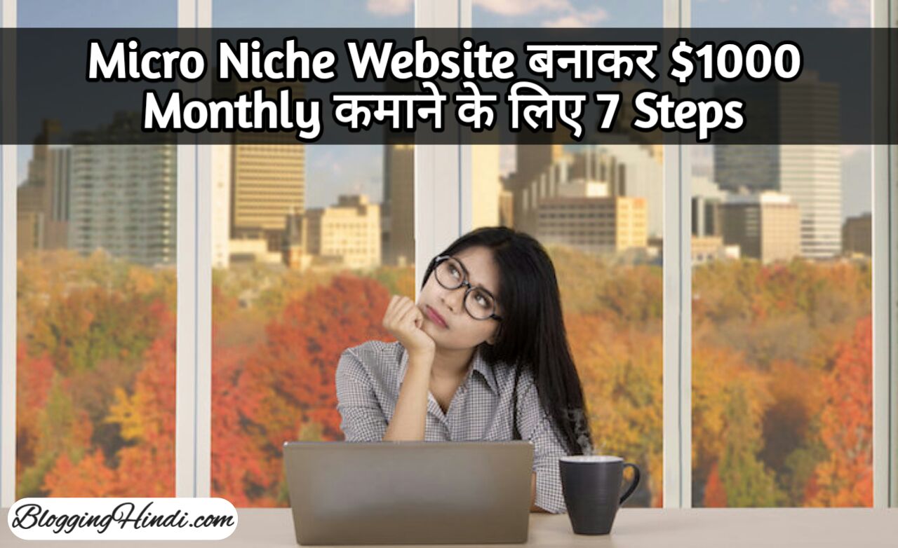 complete guide to make money with micro niche website in hindi