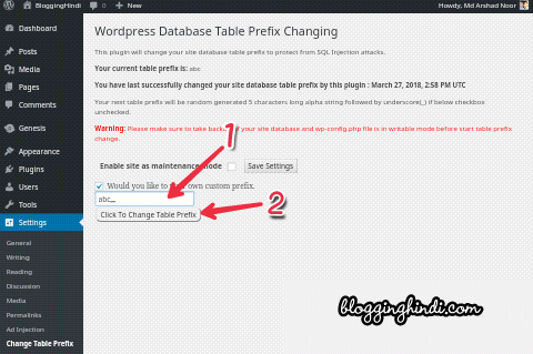 WordPress Database Prefix Change Kaise Kare - Security Ke Liye 2