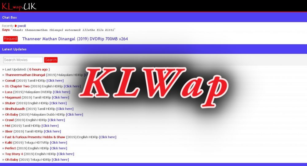 Klwap 2021: Klwap in Malayalam HD 720p Dubbed Movies Download, Tamil Movies