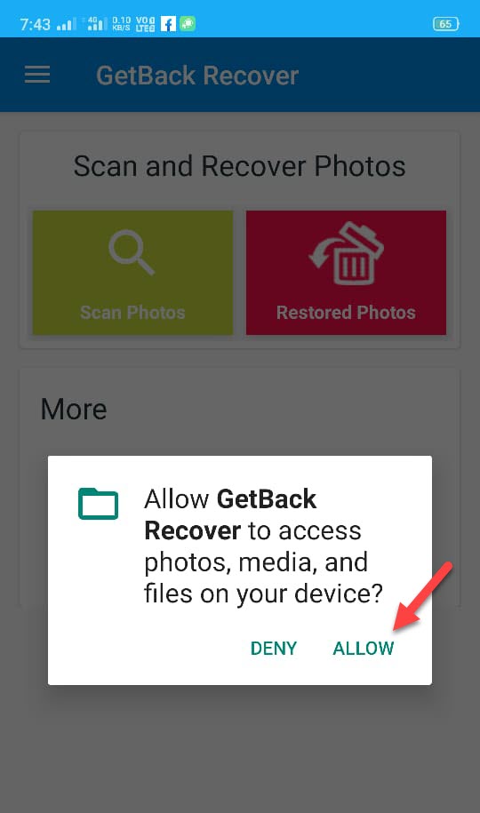 get back recover app by blogginghindi