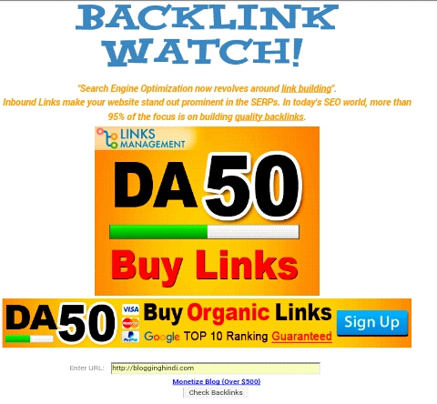 Website Ya Blog ki Backlink Check karne Ke Liye 5 Tools 3